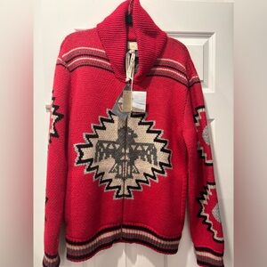 Faherty x Steven Paul Judd Native Designed Thunderbird Cardigan Alpaca Blend